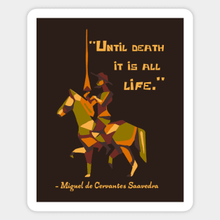 Don Quixote Quote Sticker